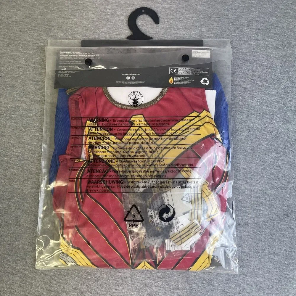 Justice League‎ Wonder Woman Halloween Costume Girls Medium 8-10 NEW